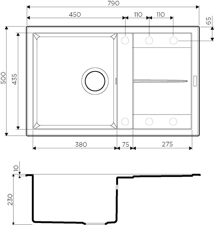 Кухонная мойка Omoikiri Sumi 79-BE 4993663 ваниль