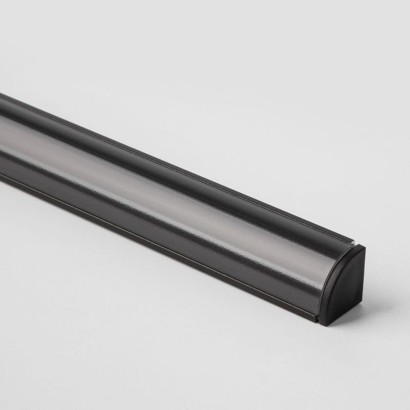 Угловой алюминиевый профиль Elektrostandart черный/черный для светодиодной ленты LL-2-ALP008