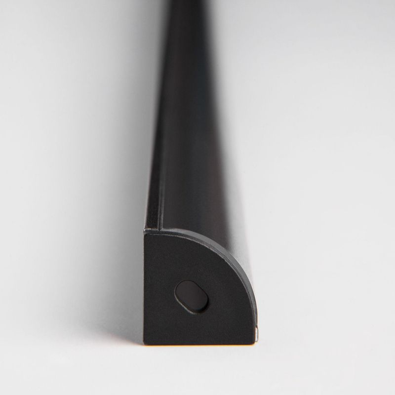 Угловой алюминиевый профиль Elektrostandart черный/черный для светодиодной ленты LL-2-ALP008