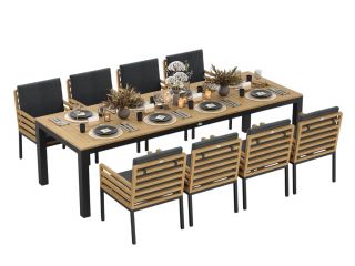 Обеденная группа Gardenini Bella (стол, стул 8 шт.) BD-3148628
