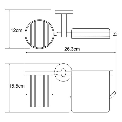 Держатель туалетной бумаги WasserKRAFT Rhein K-6259