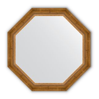Зеркало в багетной раме Evoform Octagon BY 3675 состаренная бронза с плетением