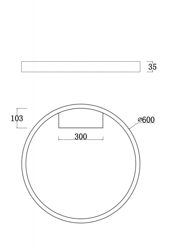 Потолочный светильник Maytoni  Rim MOD058CL-L35W4K