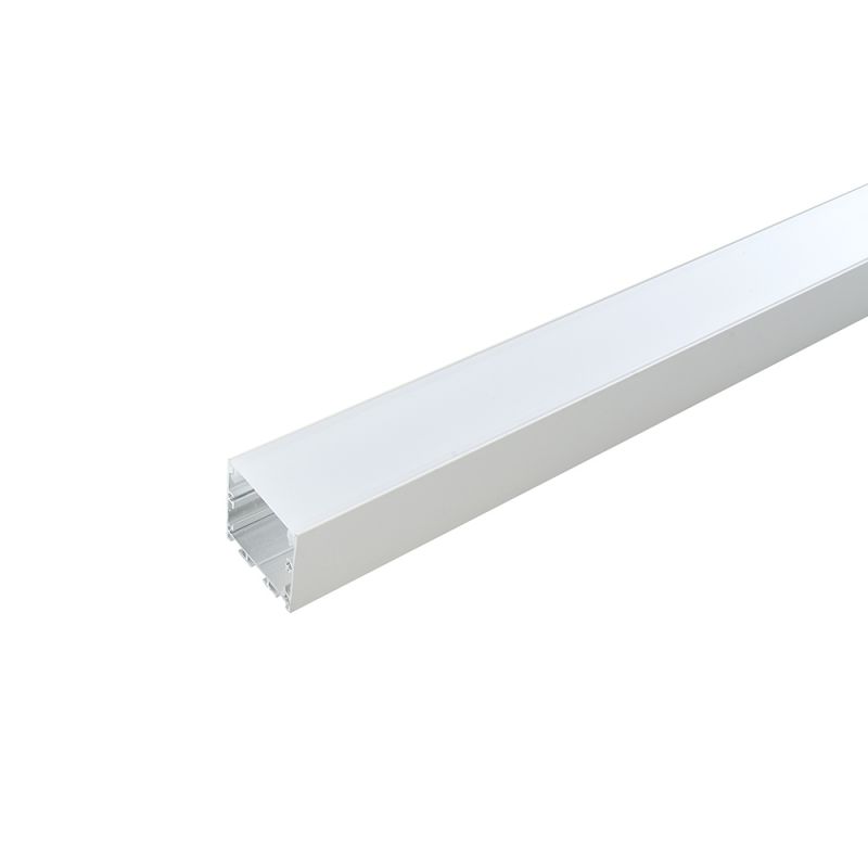 Профиль алюминиевый накладной "Линии света" с крепежами, белый, CAB256 Feron 10372