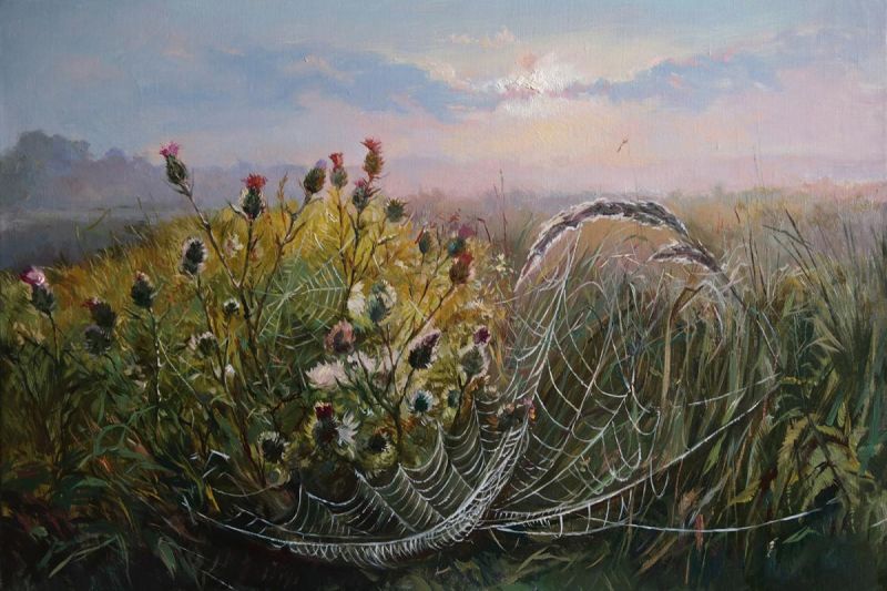 Картина "Первые лучи солнца" Эдуард Панов