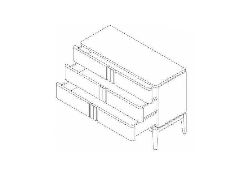 Комод Ellipsefurniture Line EL051201090101