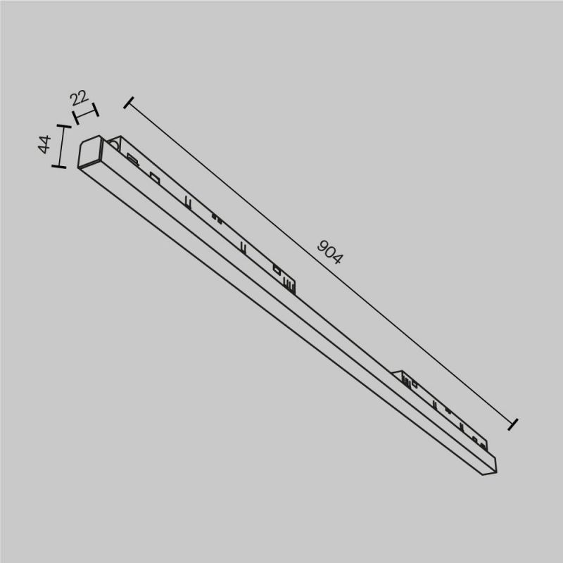 Трековый светильник Maytoni BASIS TR030-4-30WTW-DD-B