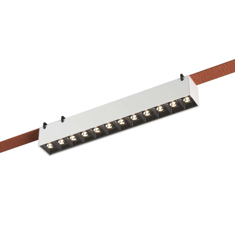 Светильник трековый ST Luce Band ST455.536.12, белый, LED 1*12W 3000K 1 060Lm Ra90 24/40 IP20 L323xW40xH45 48V