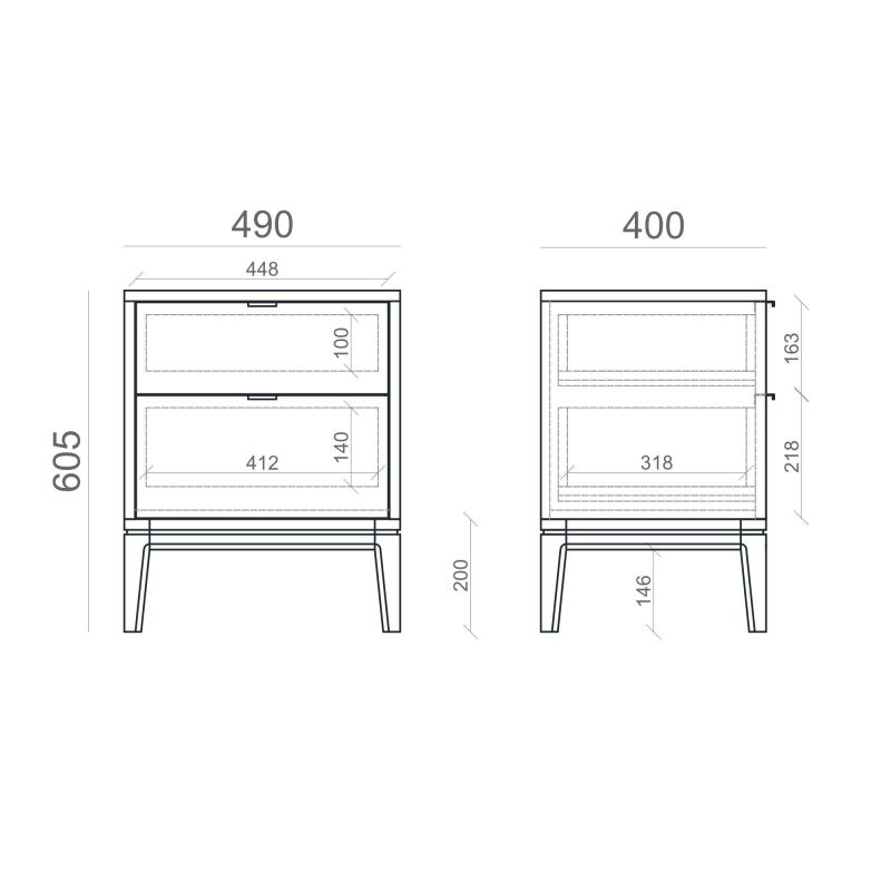 Прикроватная тумба The IDEA INSPIRE TIMELESS BD-3041948