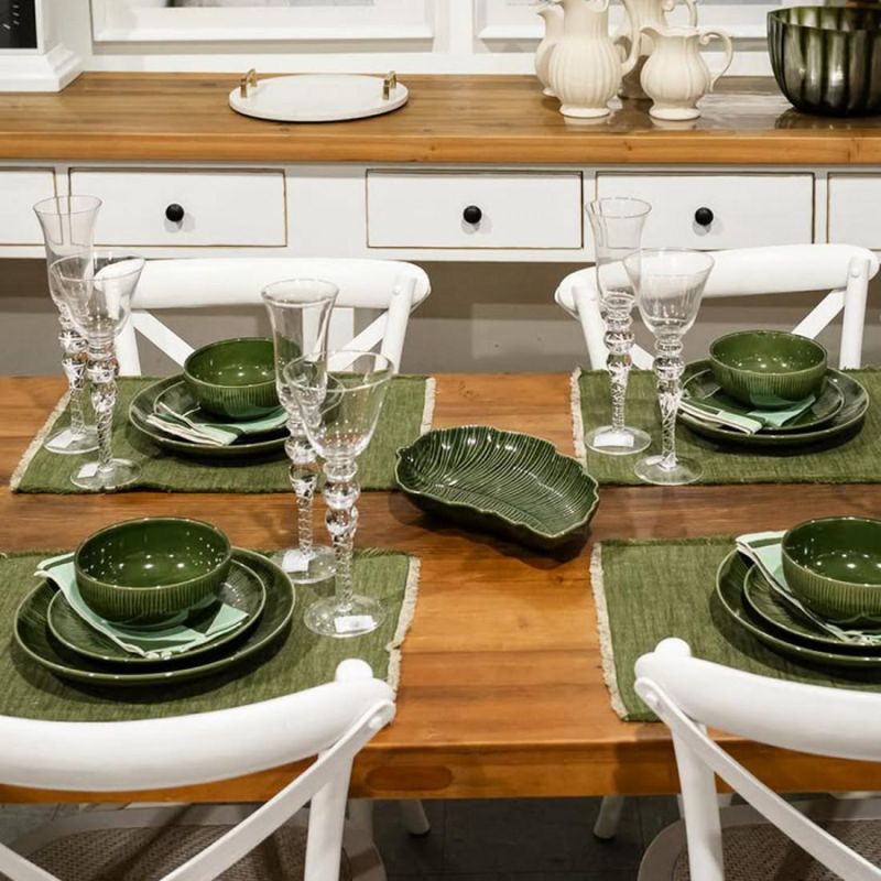 Набор из 4-х обеденных тарелок Kitchen Craft Jardin Mikasa Hampton зеленый BD-3143561 фото 8