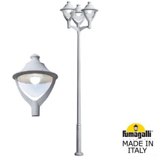 Парковый фонарь  Fumagalli BEPPE серый, прозрачный P50.372.A30.LXH27
