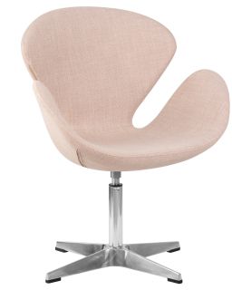 Кресло Dobrin 69A-LMO SWAN, цвет сиденья бежевый (IF1), алюминиевое основание