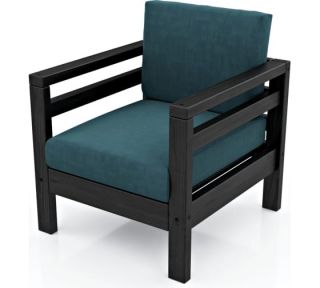 Кресло Домино венге велюр голубой BD-2283580