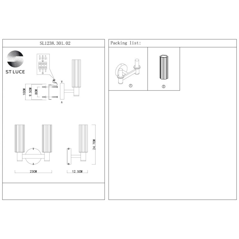 Бра ST Luce CASALI SL1238.301.02