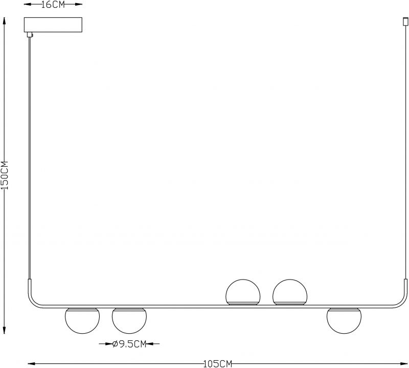 Люстра Arte Lamp POPLAR A2174SP-5BK