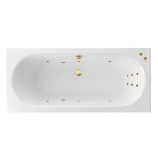 Акриловая ванна Excellent Oceana Slim WAEX.OCE18S.LINE.GL 180x80 с г/м, золото