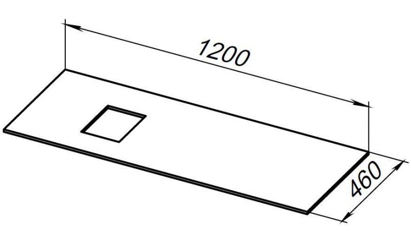 Столешница Allen Brau Infinity 120 1.21015.B-S L бежевый структ