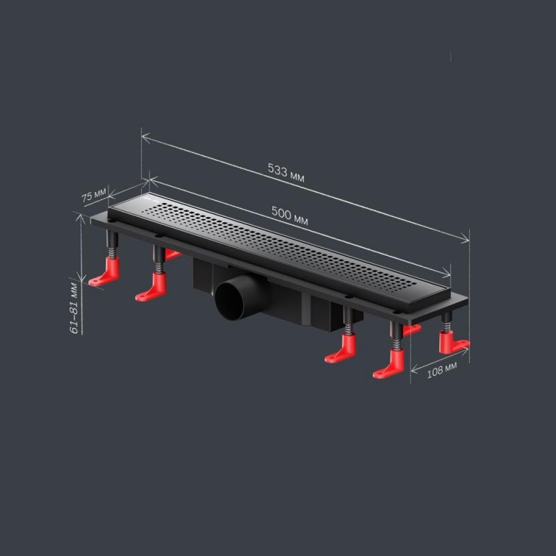 Душевой лоток AM.PM PrimeFlow W02SC-P11-050-01BM черный