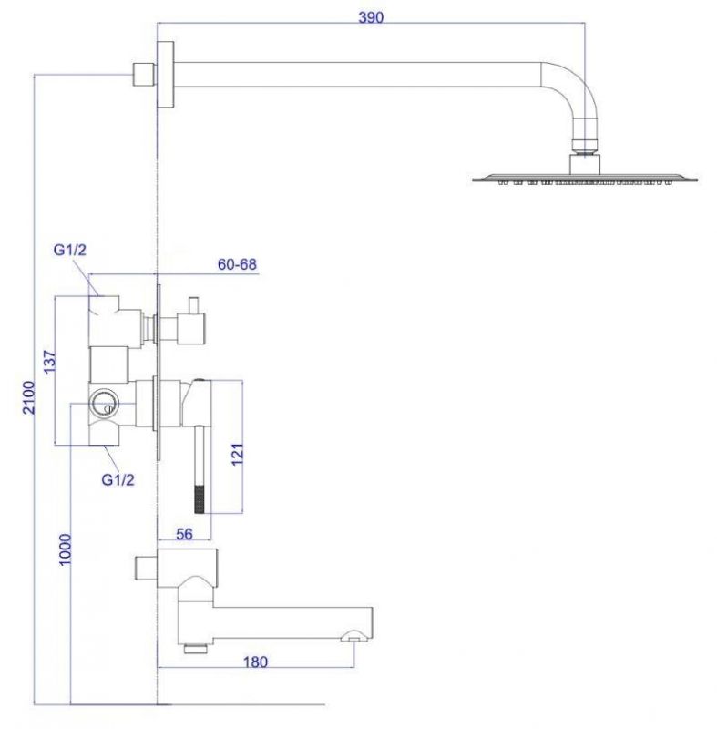 Душевая система ESKO Beijing 7in1BJ