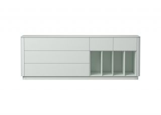 Тумба  Ellipsefurniture Tammi 5 ящиков 4 полки ширина 200 см (светло-серый) TM010204240101