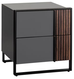 Тумба прикроватная R-Home Haiden Grafit серая BD-3125711