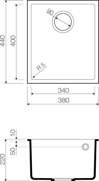 Кухонная мойка Omoikiri Bosen 4993230 платина