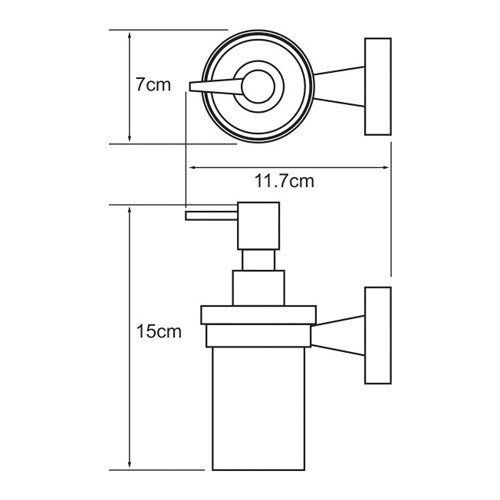 Дозатор для жидкого мыла WasserKRAFT Isen K-4099 фото 3