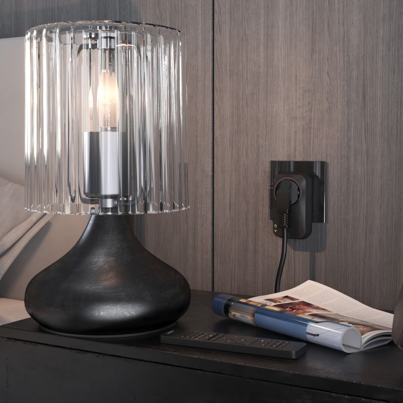 Умная розетка Wi-Fi черная Elektrostandard 76100/00 фото 5
