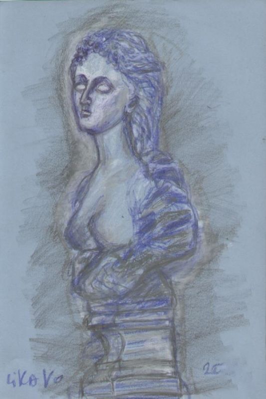 Картина "Скульптура из Летнего сада" Лика Волчек