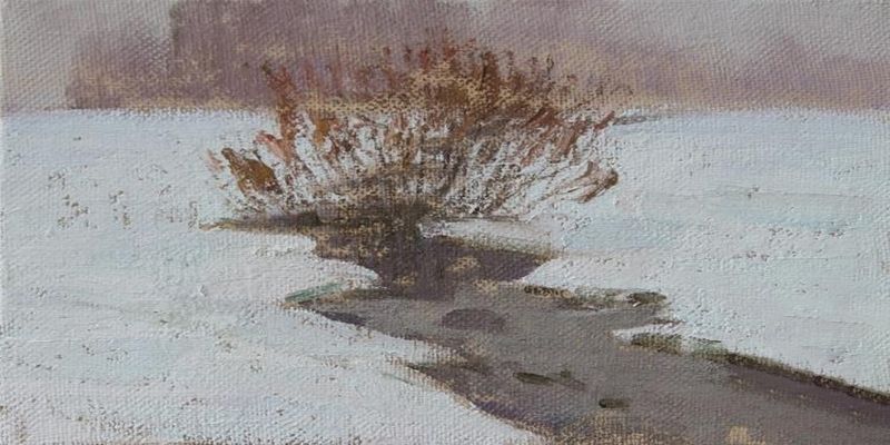 Картина "Весенний ручей" Игорь Панов