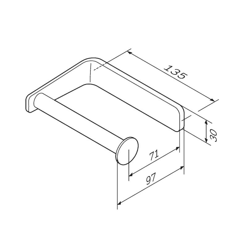 Держатель для туалетной бумаги AM.PM Inspire 2.0 A50A34122 черный