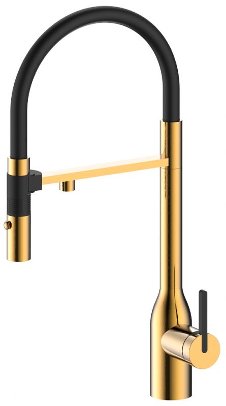 Смеситель для кухни Paulmark MAGNETO ONE Ma213188-BG брашированное золото фото 1