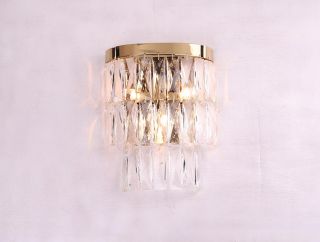 Бра Polished champagne gold Clear crystal Newport 10120 G9 60W 10123/A new gold