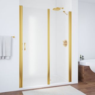 Душевая дверь Vegas Glass EP-F-1 105 09 R04 R, профиль золотой, стекло с узором
