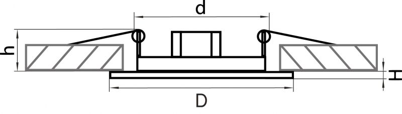 Светильник точечный встраиваемый Teso fix 011070 фото 2