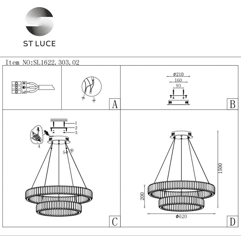 Люстра подвесная ST Luce Tivoli SL1622.303.02