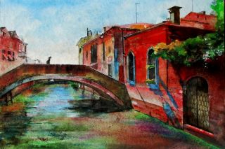 Картина "Венеция. Cannaregio Canal" Питаев Валерий