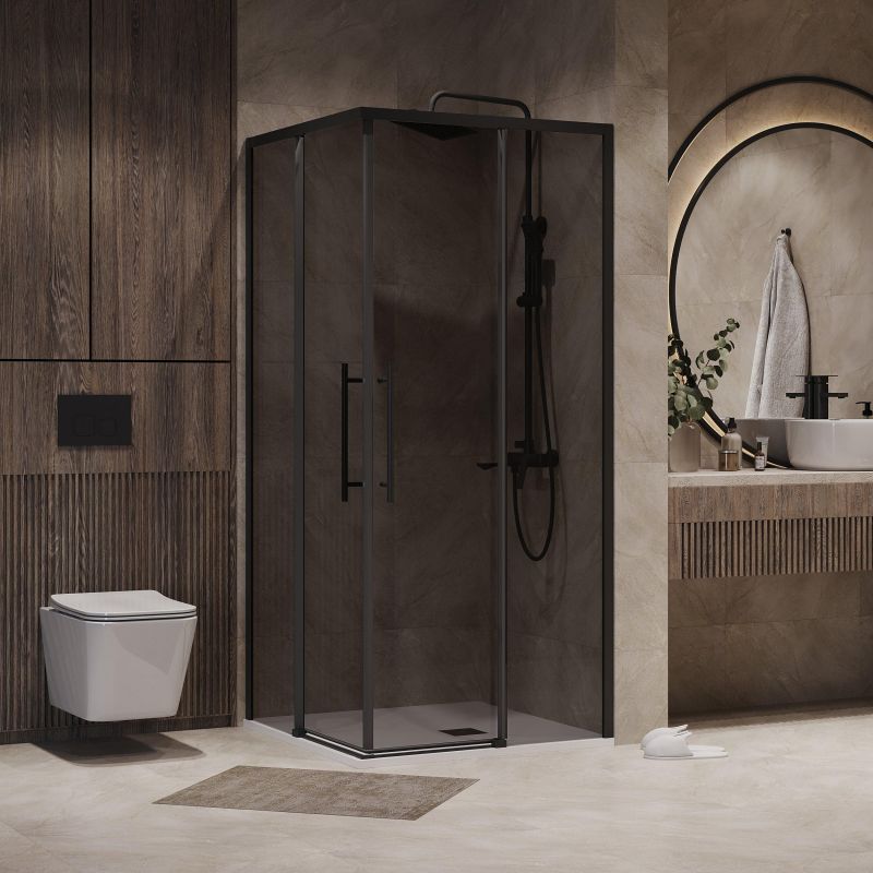 Душевой уголок Niagara Nova NG-2829-34BLACK, 90х90 см фото 2