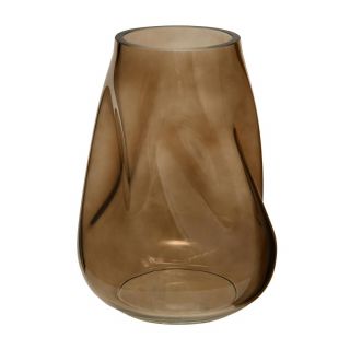 Декоративная ваза из стекла Динамика, 190х185х267, коричневый Ekg-16
