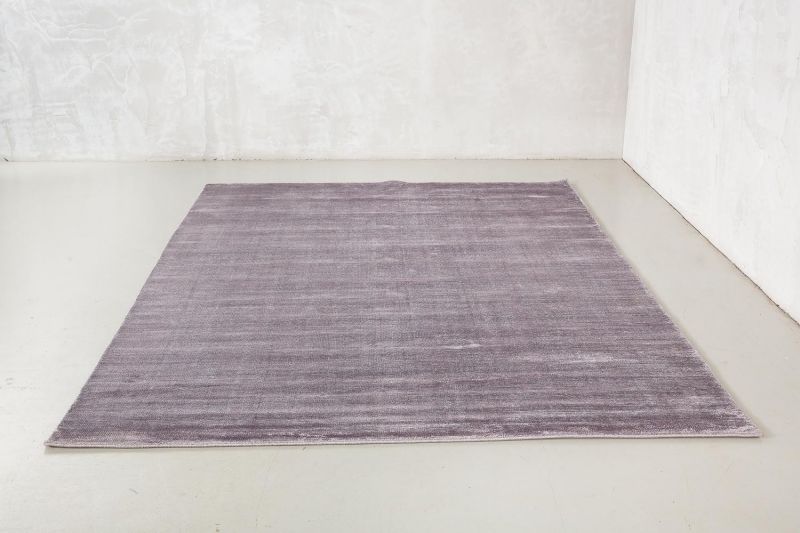 Индийский ковер из шерсти и арт-шёлка Carpet «MURUGAN» PLAIN-GRY-COOL-B008/D063 125 x 179 см