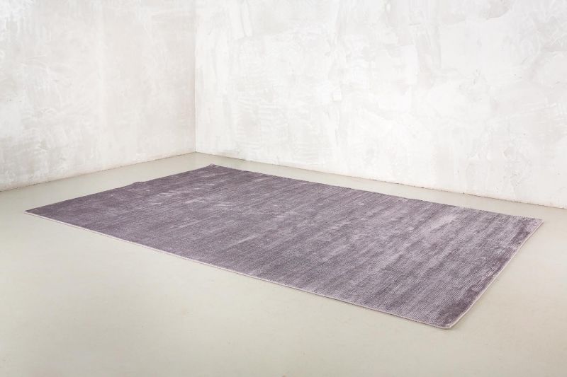 Индийский ковер из шерсти и арт-шёлка Carpet «MURUGAN» PLAIN-GRY-COOL-B008/D063 125 x 179 см