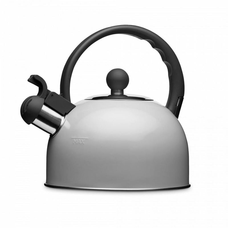 Чайник наплитный со свистком 1.3 л Kitchen Craft Living Nostalgia серый BD-3143609 фото 1