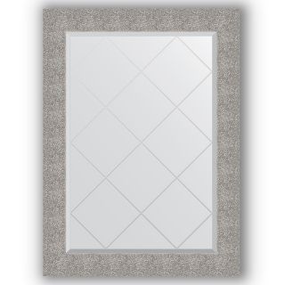 Зеркало с гравировкой в багетной раме 76x104 Evoform EXCLUSIVE-G BY 4195 чеканка серебряная