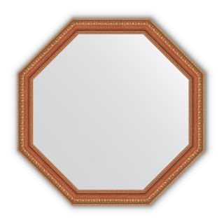 Зеркало в багетной раме Evoform Octagon BY 3714 бронзовые бусы на дереве