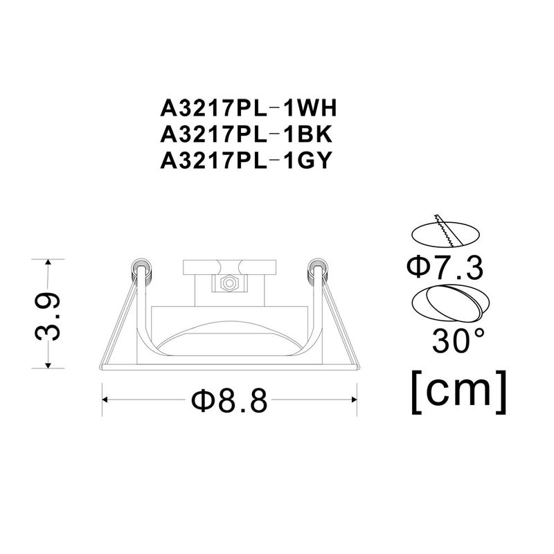 Светильник потолочный Arte Lamp A3217 A3217PL-1WH