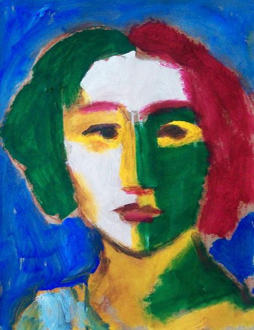 Картина "Женский портрет" 40x56 Щупак Виктор
