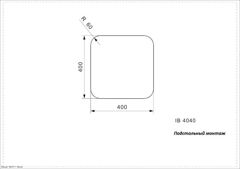 Кухонная мойка Reginox IB 40x40 U OKG lux 41580 фото 3