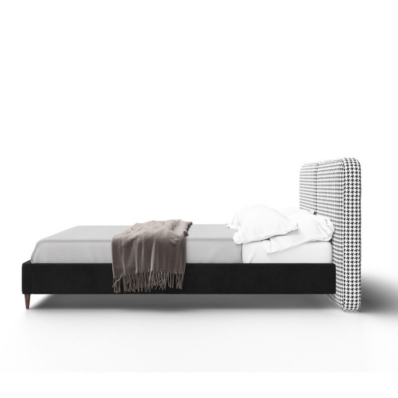 Кровать CLEMENTINE 140х200 белого+черного цвета BD-2770215 фото 10