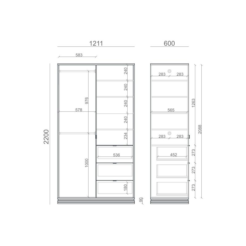 Шкаф The IDEA INSPIRE TIMELESS BD-3041916 фото 6