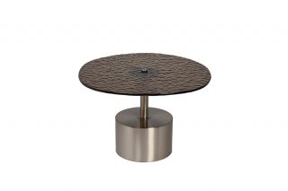 Столик журнальный с рельефным тонированным стеклом Garda Decor 1085 BD-3145209